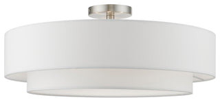 Meridian 4 Light Brushed Nickel Semi-Flush Mount
