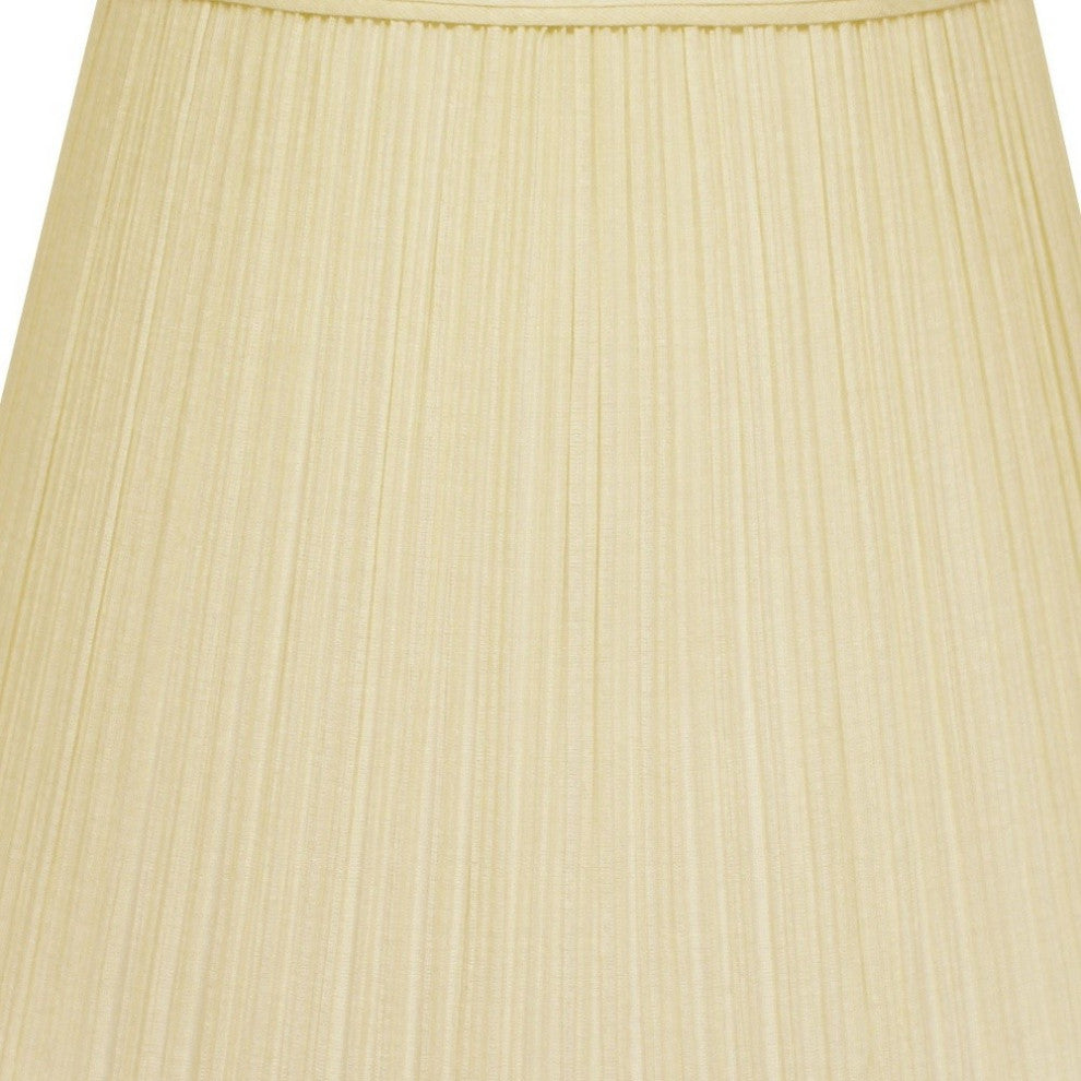 14" Ivory Empire Deep Slanted Broadcloth Lampshade