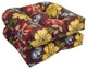 19" U-Shaped Dining Chair Cushions, Set of 2, Mcjanice Eggplant