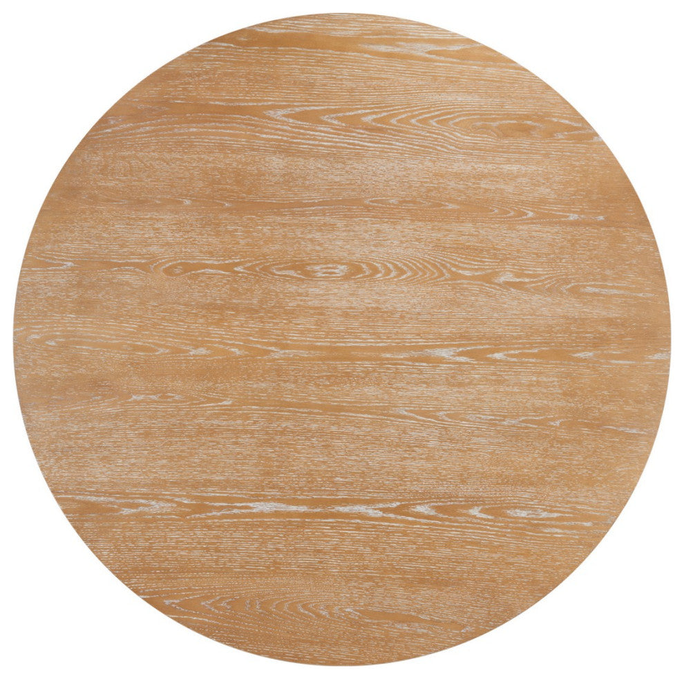 Safavieh Couture Julianna 54" Wood Dining Table, Rustic Oak