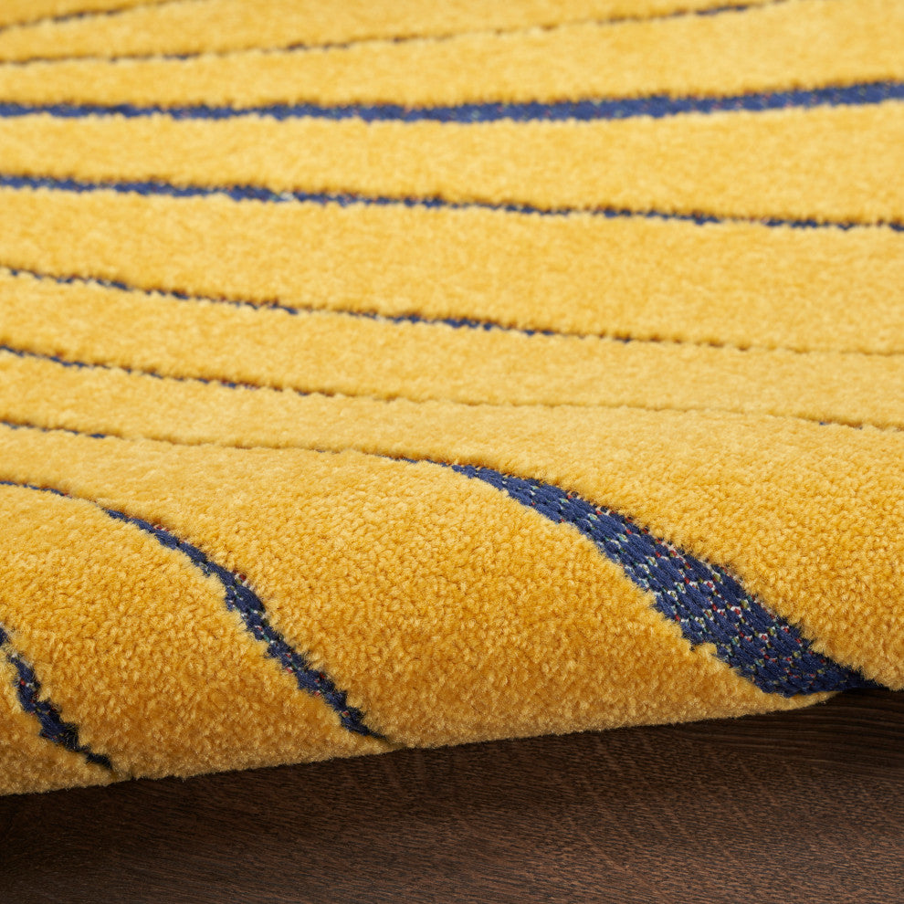 Nourison Aloha 9' x 12' Navy Multicolor Outdoor Area Rug