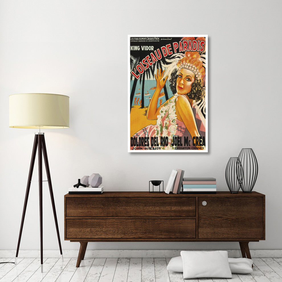 "Vintage Film Posters: Bird of Paradise "L'oiseau de Paradis" Print, 34"x50"
