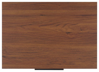 Safavieh Lylia 2 Drawer Nightstand, Walnut/Black