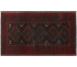 Semi Antique Ibrahim Red Rug, 3'9x6'5