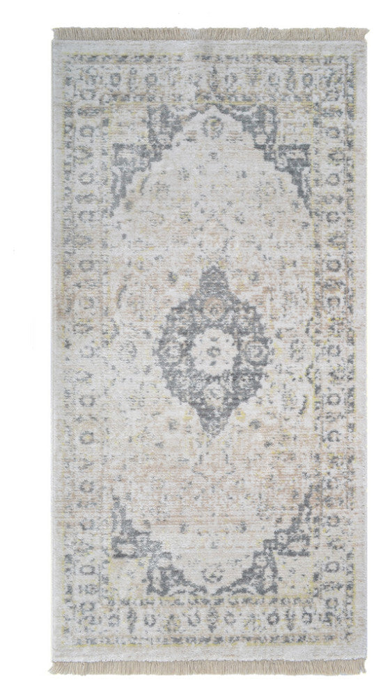 MACHINE MADE POLYESTER AREA RUGS  -Cream Color, Oriental ,Rugs for Living Room