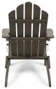 Cara Outdoor Foldable Adirondack Chairs, Set of 2, Gray