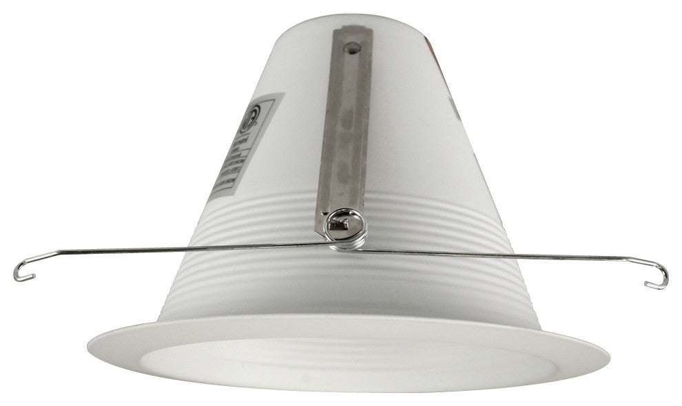 6 in. Airtight Recessed Cone Baffle Trim, Fits 6 inch Housings, White, Dry Location Rated
