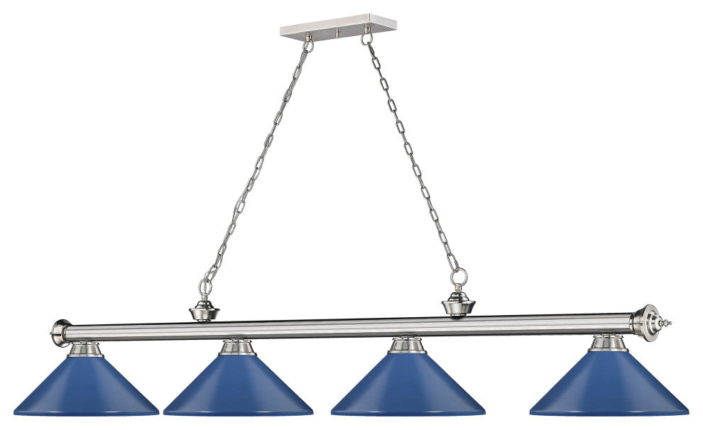 Zlite 2306-4BN-MNB 4-Light Billiard, Navy Blue