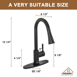 Fireclay Single Bowl Farmhouse Apron Kitchen Sink with Pull Down Kitchen Faucet, 36