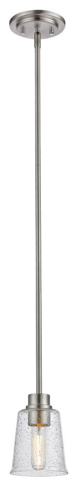 Bohin 1 Light Mini Pendant in Brushed Nickel