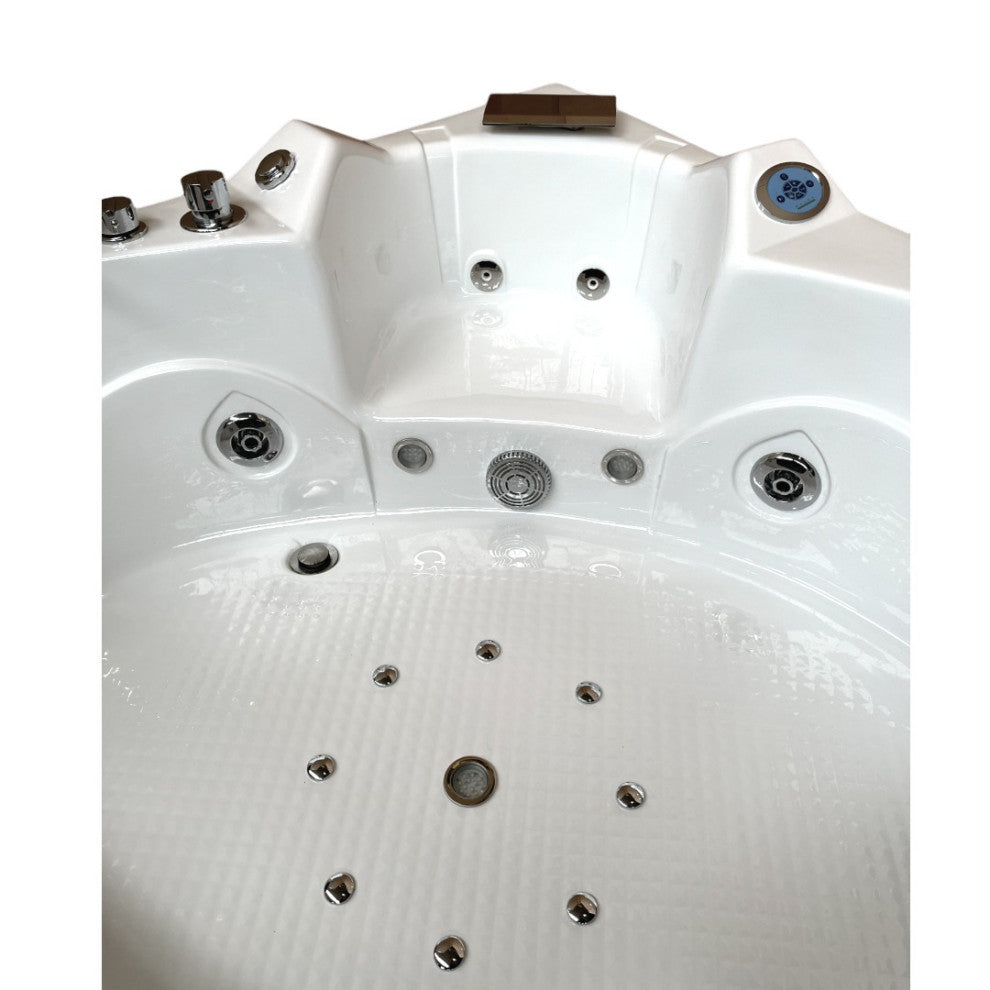 Whirlpool Bathtub 59"x59" Double Pump Heater, Santangels