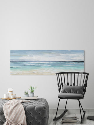 "Beach On" Painting Print on Wrapped Canvas, 60"x20"