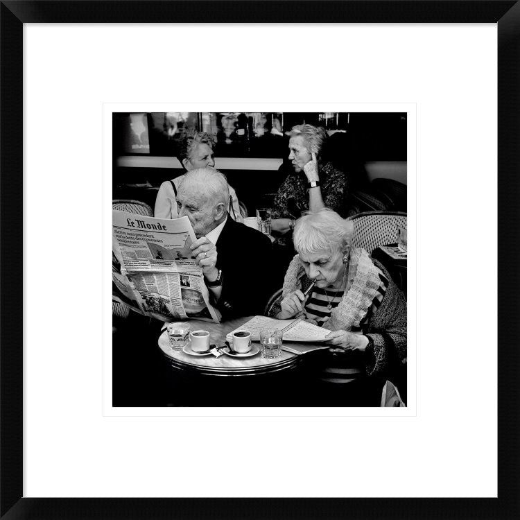 "Involvement" Framed Digital Print by Didier Guibert, 18"x18"