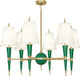 Robert Abbey-RA-G904X-Six Light Chandelier, Jonathan Adler Versailles