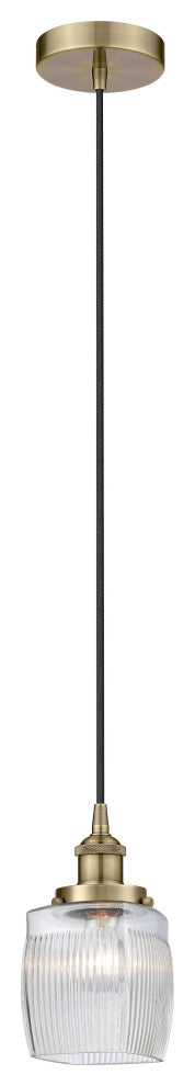 Innovations 616-1PH-AB-G302-LED 1-Light Mini Pendant, Antique Brass