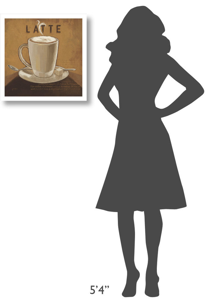 "Coffee and Co IV" Digital Paper Print by Janelle Penner, 20"x20"