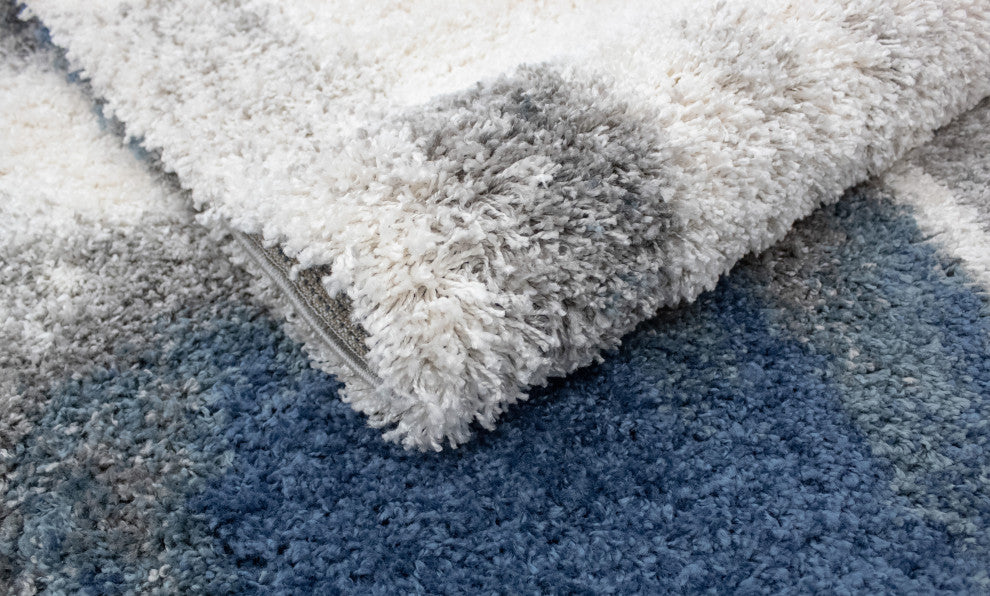 Noori Rug Shag Walsh Blue/Grey Rug