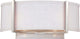Contemporary Gemini 2-Light Wall Sconce, Brushed Nickel Finish