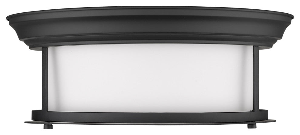 Z-Lite 2011F13 Sonna 2 Light 13-1/2"W Flush Mount Drum Ceiling - Matte Black