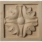 3 1/2"W x 3 1/2"H x 3/4"D Medium Edinburgh Rosette, Lindenwood