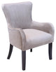 Aalten Velvet Arm Chair, Taupe