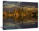 "San Francisco at Sunset" Panorama Cityscape Canvas print, 40"x30"