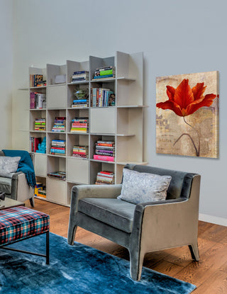 "Red Masterpiece I" Painting Print on Wrapped Canvas