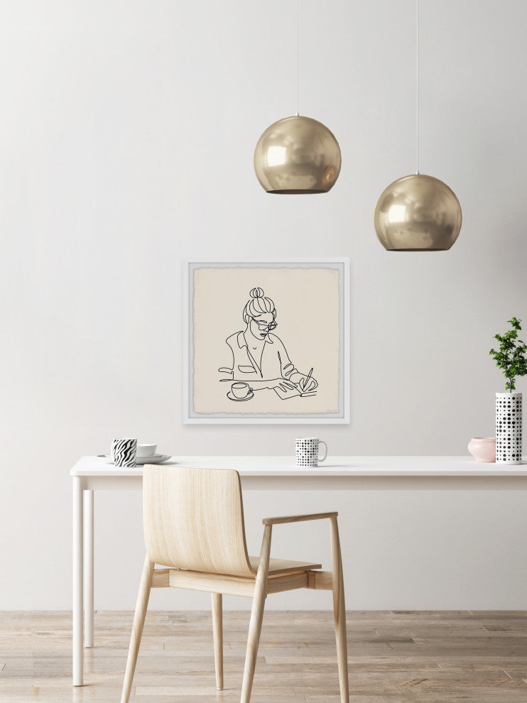"The Doctor Is In" Framed Painting Print, 12x12