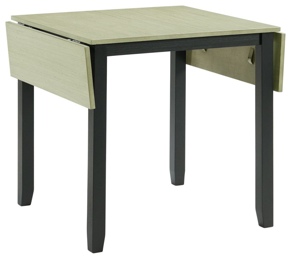 Tuttle 3-Piece Drop Leaf Dining Set, Gray