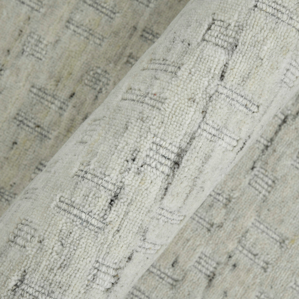 Houston Aliya Area Rug, White, 3'6" x 5'6", Geometric