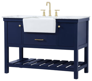 Home Living 22" Farmhouse Blue-Light Bathroom Vanity
