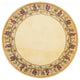 HomeRoots 6' Ivory Hand Tufted Bordered Grapevine Round Indoor Area Rug