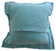 Coastal Starfish Throw Pillow, White on Caribbean Blue