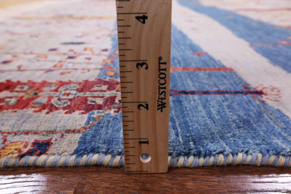 4' 9" X 6' 4" Tribal Persian Gabbeh Hand-Knotted Rug Q5302