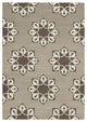 Rug N Carpet - Handmade Wool 3' 10'' x 5' 5'' Modern Design Dhurrie Kilim Rug