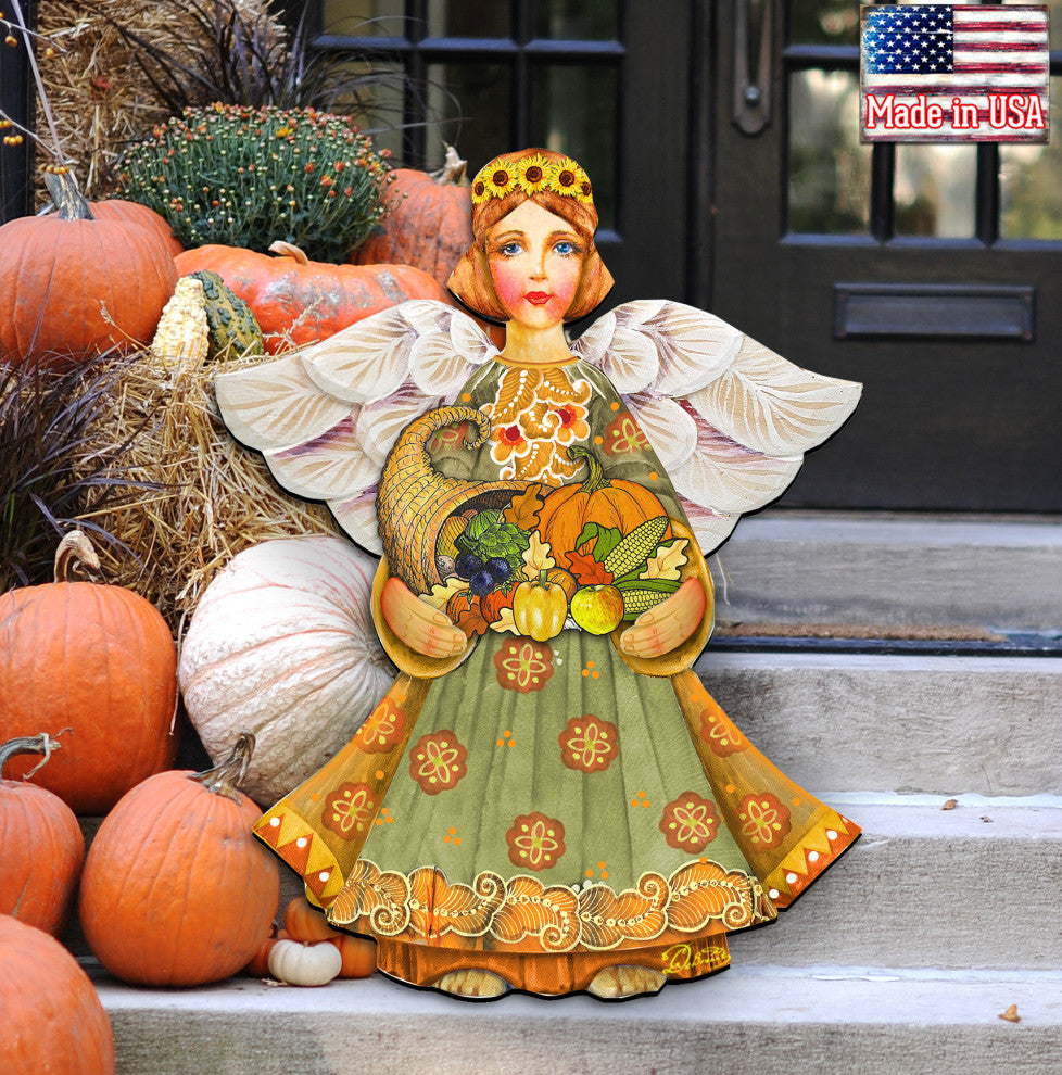 Fall Angel Door Hanger