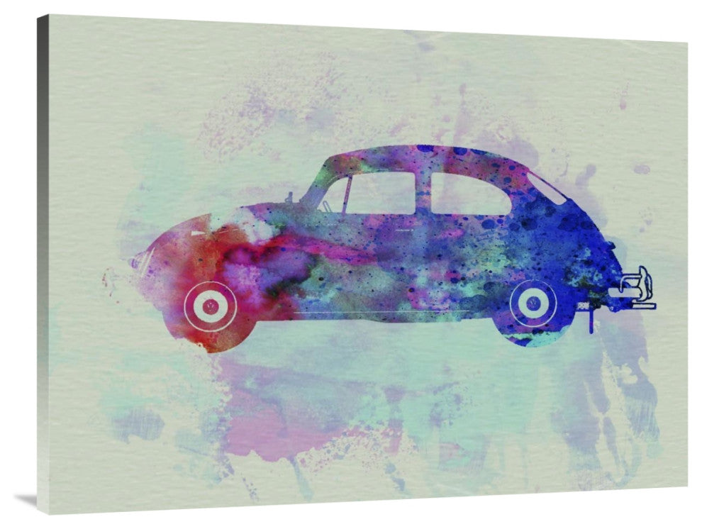 "VW Beetle Watercolor 1" Fine Art Print