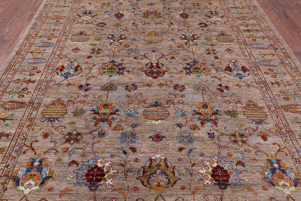 Persian Tabriz Handmade Rug 8' 2" X 11' 9" Q10057