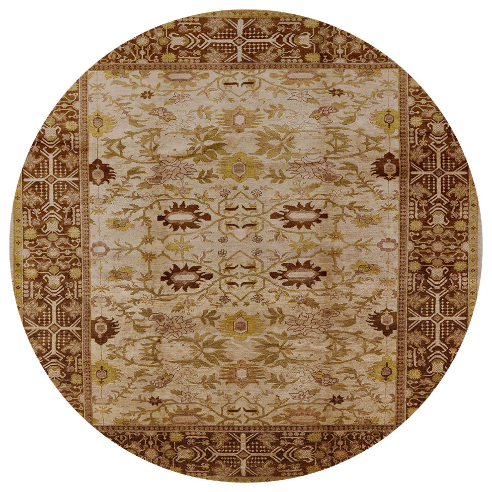 Ahgly Company Indoor Round Mid-Century Modern Area Rugs, 5' Round