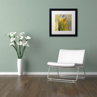 Color Bakery 'Emily I' Art, Black Frame, White Matte, 16"x16"