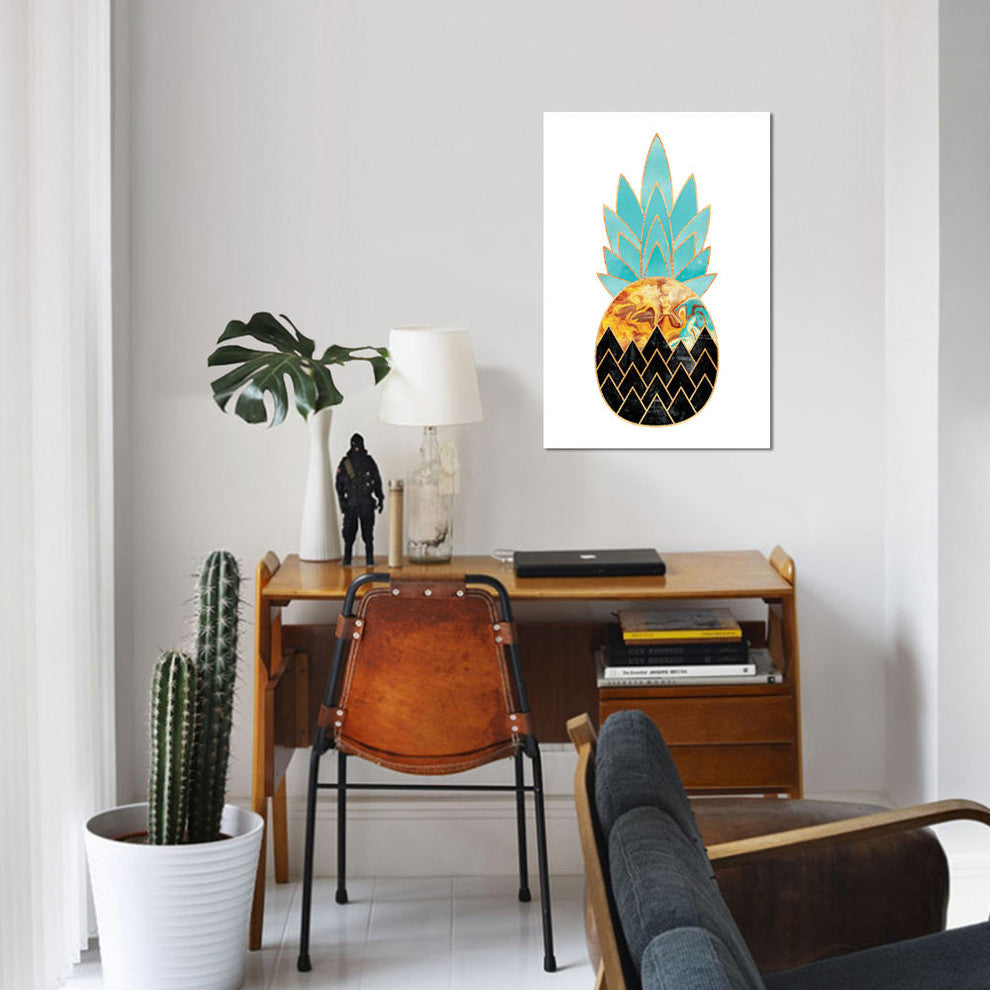 "Precious Pineapple III" by Elisabeth Fredriksson, Canvas Print, 40"x26"