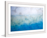 "Blue Liquid" Framed Art Print