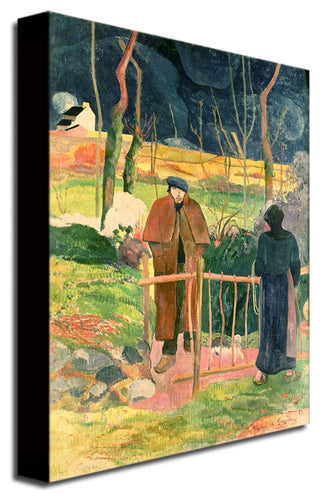 'Bonjour Monsieur Gauguin' Canvas Art by Paul Gaugin