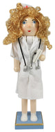 Decorative Wooden Christmas Nutcracker Nurse With Stethoscope, 15"