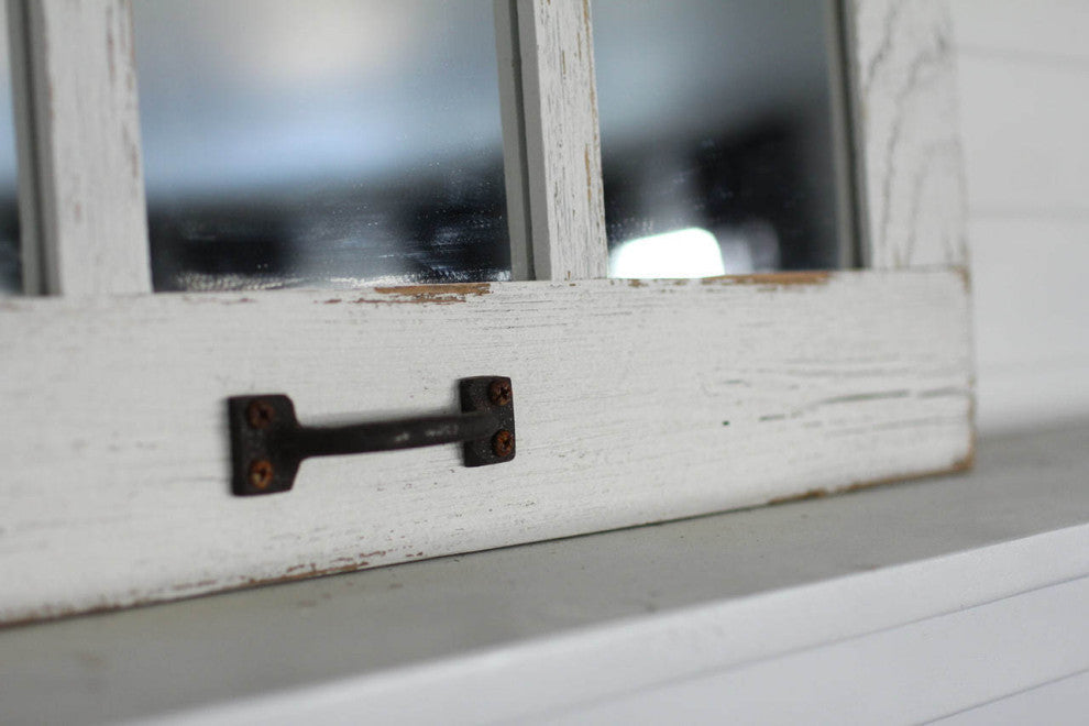 Farmhouse Mirror, Tall White 9 Pane, 9 Pane Tall, White