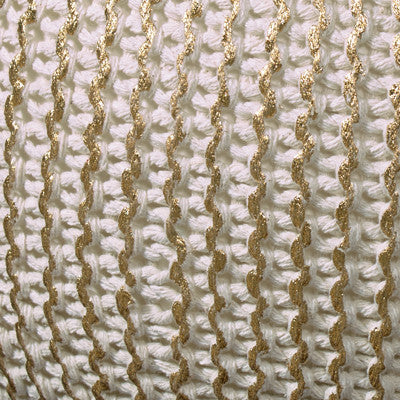 Bone Gold Pouf