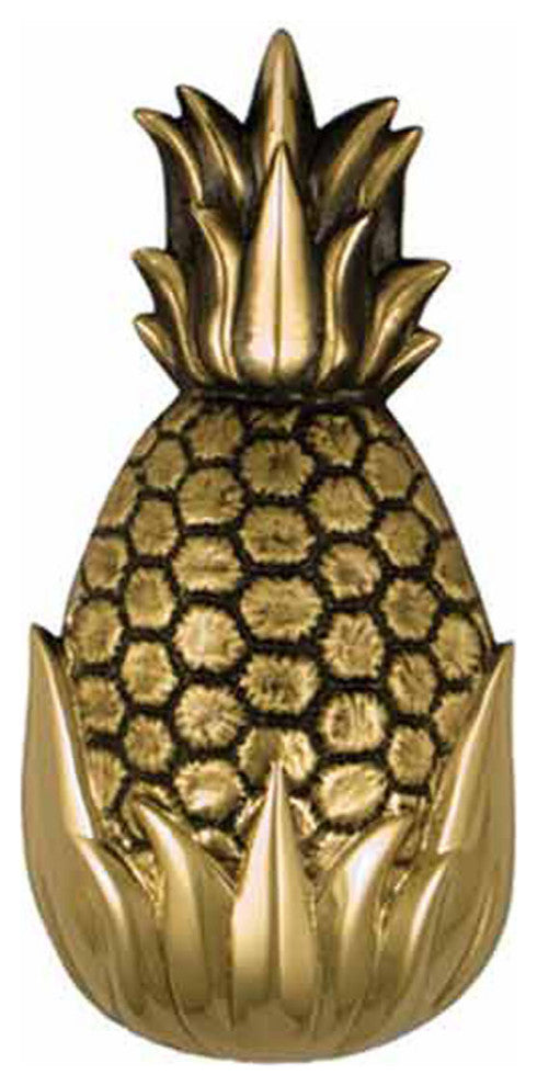 Hospitality Pineapple Door Knocker, Brass, Standard Size