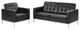 Loft 2 Piece Leather Loveseat And Armchair Set
