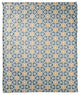 Blue and Yellow Circle Hex 50x60 Coral Fleece Blanket
