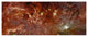 "HST-Spitzer Composite of Galactic Center" Digital Paper Print by NASA, 42"x18"